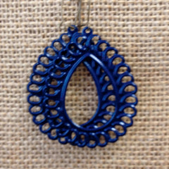 Marine Varsha Metal Filigree Earring