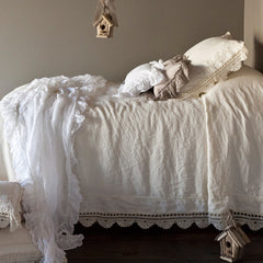 Linen with Crochet Lace Duvet