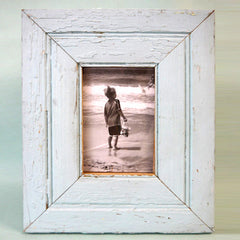 4x6 Salvaged Beadboard Frame-Pale Blue