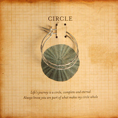 Silver Circle Earrings