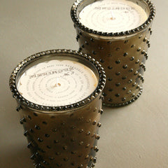 Meringue Hobnail Candle