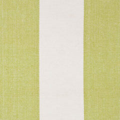 Green Yacht Stripe Woven Cotton Rug
