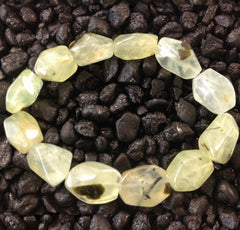 Gemstone Stretch Bracelet, Prehinite